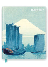 Diary cover with sailboats and a mountain, titled 'Diary 2027'.