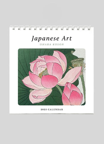 Japanese Art by Ohara Koson Desk Calendar 2025