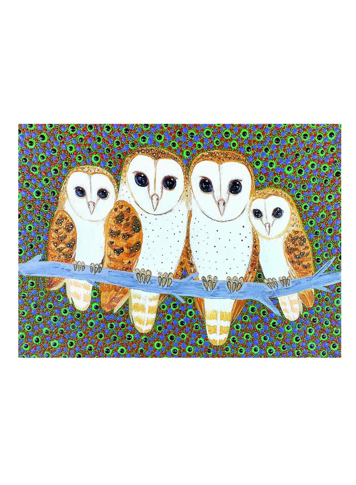 Large blank card with artwork by Kathleed Buzzacott.