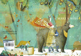 Illustration of animals in a forest with 'Make a Wish' text