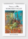 Calendar cover featuring a painting of a room with furniture and artwork, by Margaret Olley.