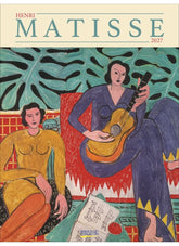 Henri Matisse 2027 calendar cover with two women and a guitar