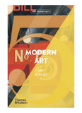 Book cover of 'Modern Art' by Amy Dempsey with abstract design elements.