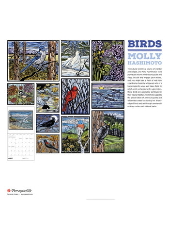Molly Hashimoto: Birds Wall Calendar 2026