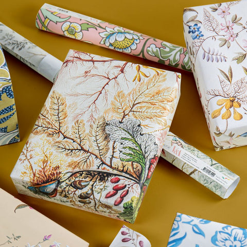 William Morris Wrapping Paper - Ocean - wrapped