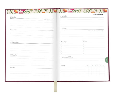 2026 Earth Greetings A5 Planner - Boronia