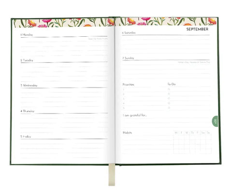 2026 Earth Greetings A5 Planner - Forest