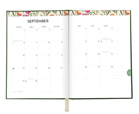 2026 Earth Greetings A5 Planner - Forest