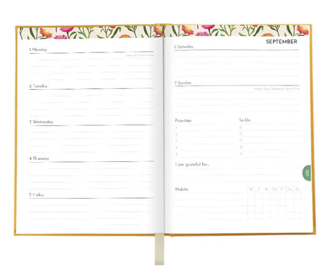 2026 Earth Greetings A5 Planner - Wattle