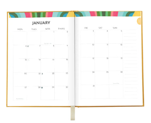 2026 Earth Greetings A5 Planner - Wattle