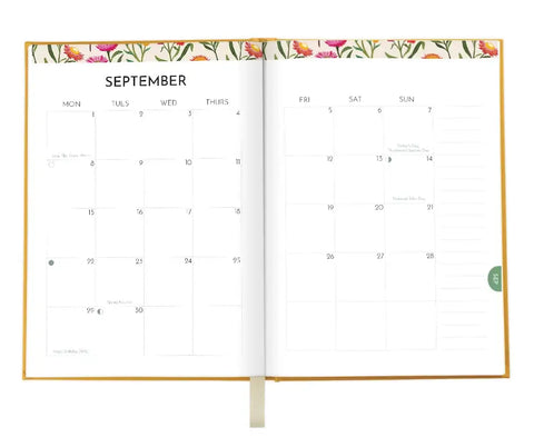 2026 Earth Greetings A5 Planner - Wattle