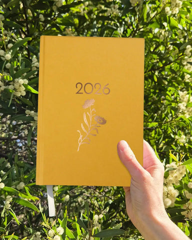 2026 Earth Greetings A5 Planner - Wattle