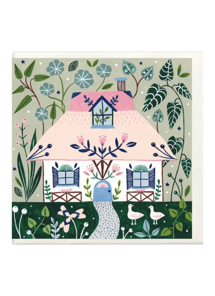 Flora Waycott - Pink Cottage card