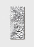 An abstract Indigenous artwork in black and white on a bookmark