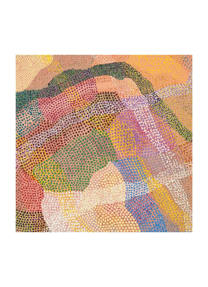 Rainbow Land art card with artwork by David T, of the Wemba Wemba people