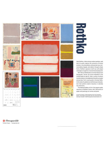 Rothko Wall Calendar 2026