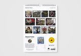 Calendar with artwork by Margaret Preston on a white background