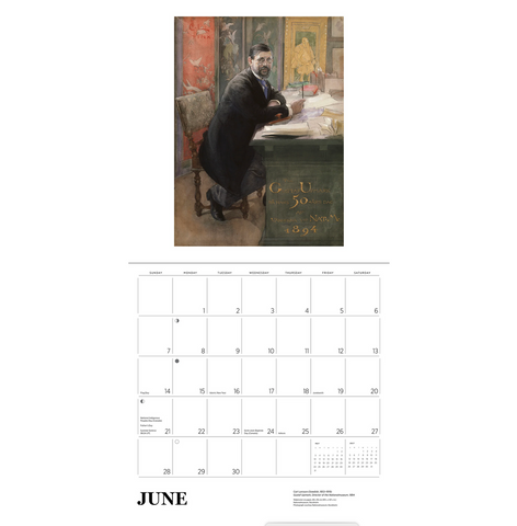 Carl Larsson Wall Calendar 2026