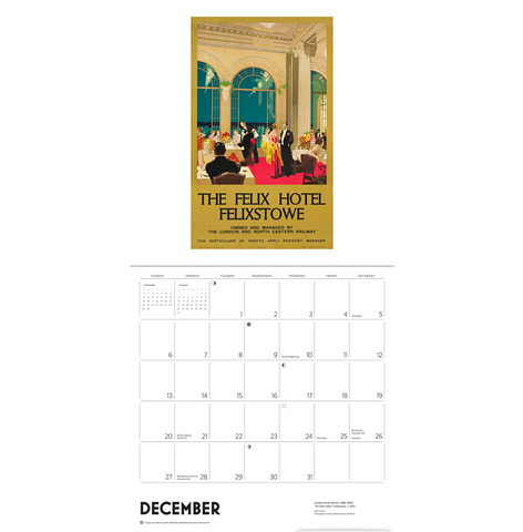 England By Rail: Vintage Travel Posters Wall Calendar 2026