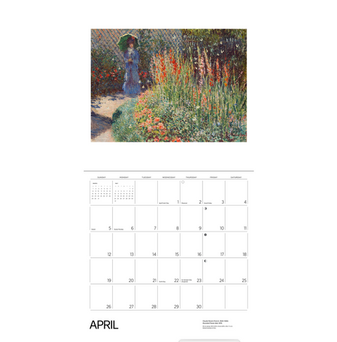 Gardens of the Impressionists Wall Calendar 2026