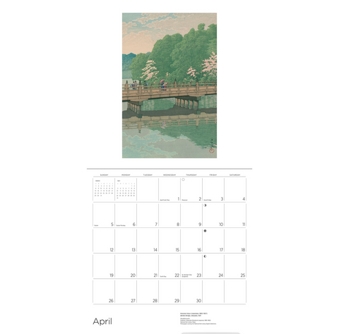 Kawase Hasui Wall Calendar 2026
