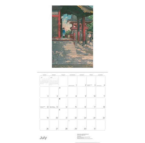 Kawase Hasui Wall Calendar 2026
