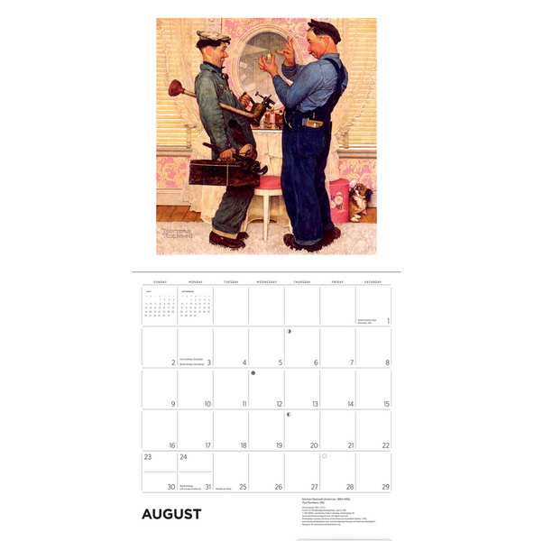 Norman Rockwell The Saturday Evening Post Wall Calendar 2026 Paper