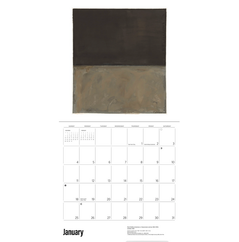 Rothko Wall Calendar 2026