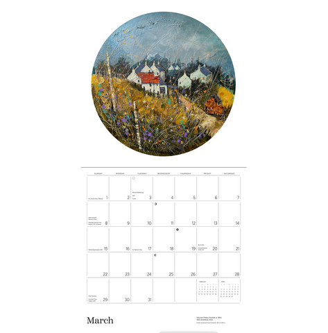 Scotland: The Art of Deborah Phillips Wall Calendar 2026