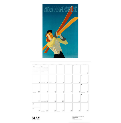 Ski the World Wall Calendar 2026