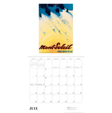 Ski the World Wall Calendar 2026