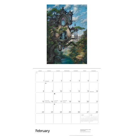 The Art Of Daniel Merriam Wall Calendar 2026
