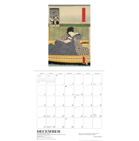 The Reading Woman Wall Calendar 2026