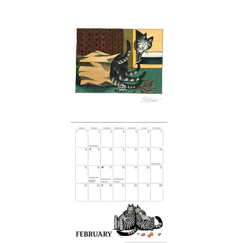 B. Kliban: CatCalendar 2026 Mini Wall Calendar