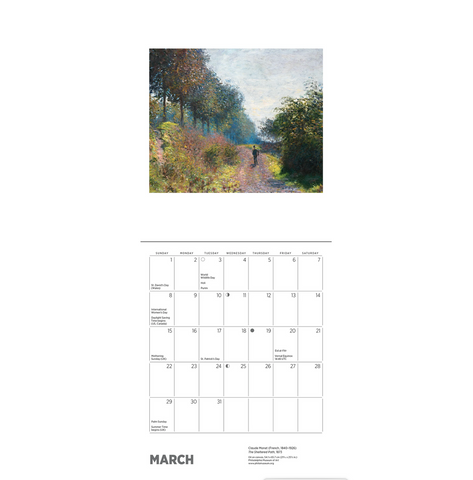 Claude Monet 2026 Mini Wall Calendar