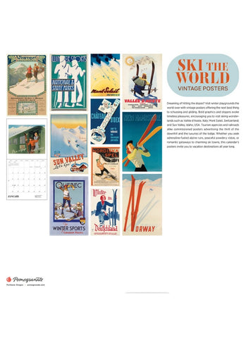 Ski the World Wall Calendar 2026