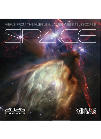 Space: Views from the Hubble and James Webb Telescopes Wall Calendar 2026
