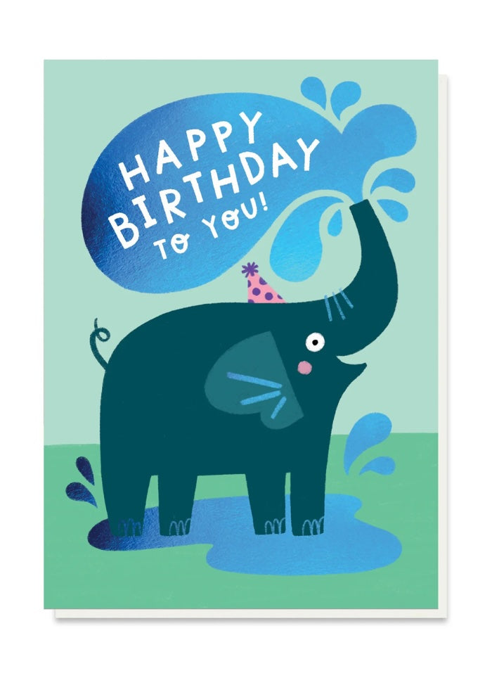 Stormy Knight Card - Elephant Splash