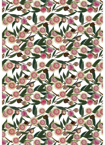 Emma Miszalski Eco Wrapping Paper - Hakea Bloom
