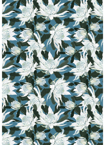 Emma Miszalski Eco Wrapping Paper - White Waratah