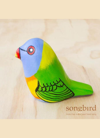 Songbird Whistle Paperweight - Rainbow Lorikeet