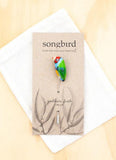 Songbird Lapel Pin - Gouldian Finch