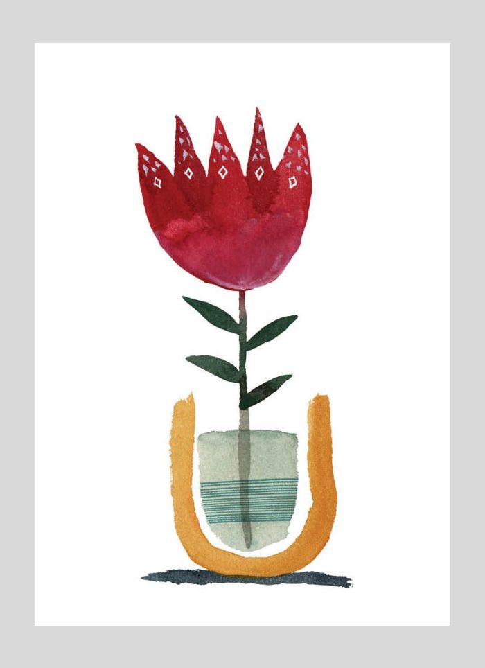 Jess Racklyeft art card - Tulip