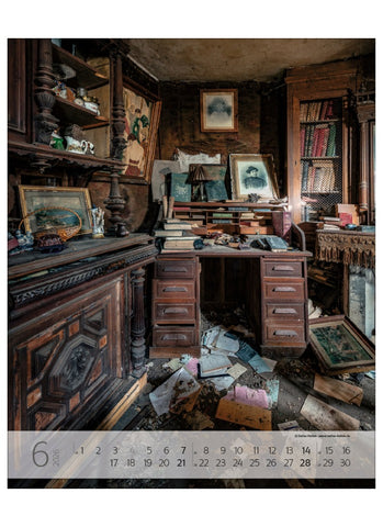Lost Places by Stefan Hefele Large Wall Calendar 2026 - month