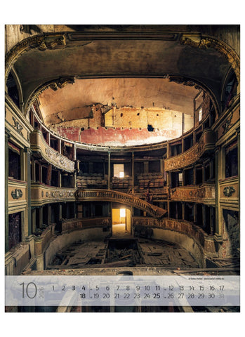 Lost Places by Stefan Hefele Large Wall Calendar 2026 - month