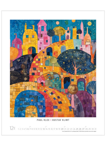 Remix - AI Mixes Great Art Large Wall Calendar 2026 - month