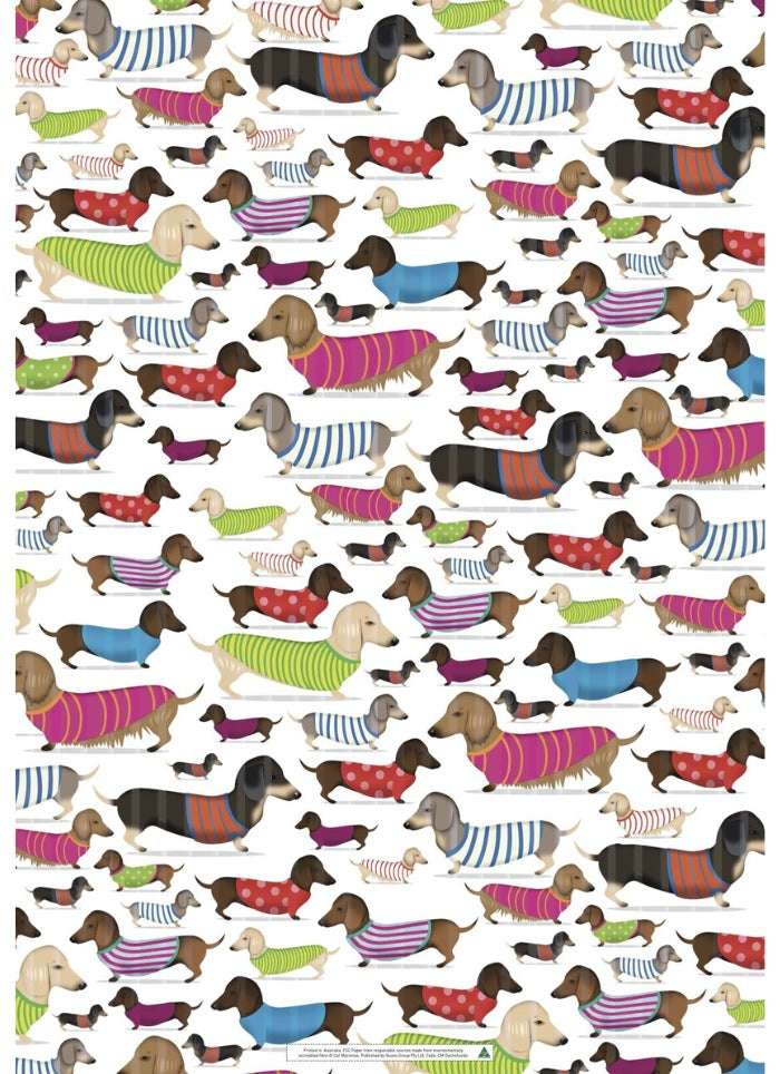 Dachshund by Cat MacInnes - Wrapping Paper