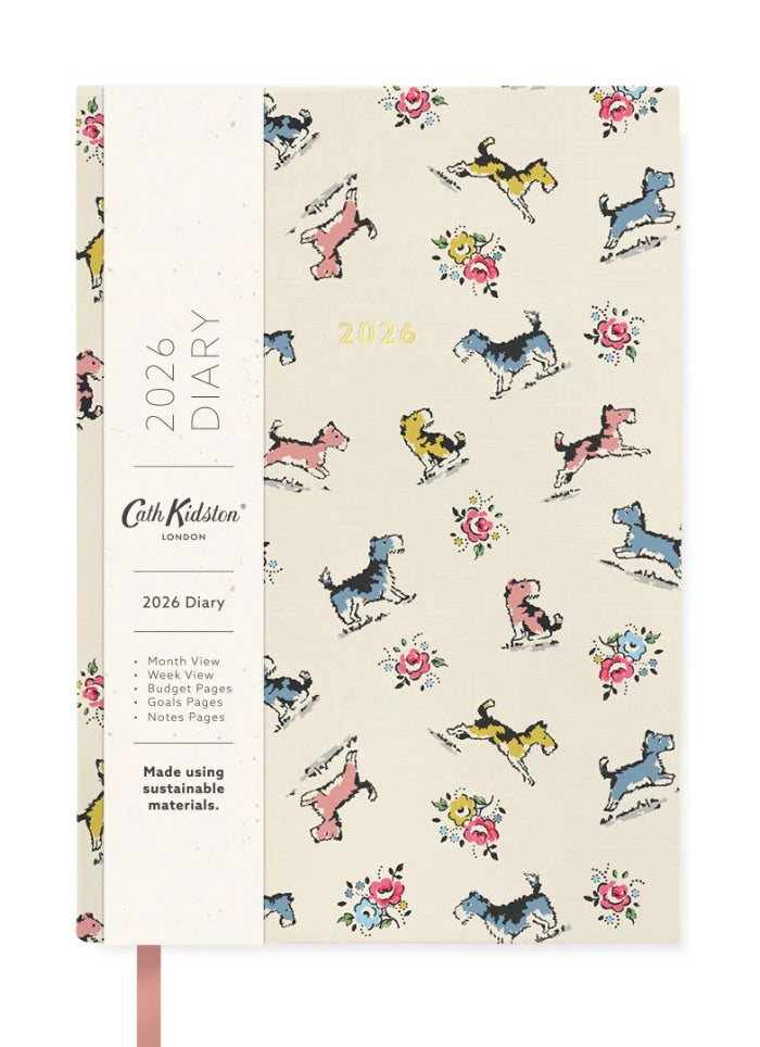 Cath Kidston A5 Large Linen Diary 2026 - Bille and Friends
