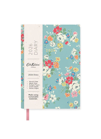 Cath Kidston A6 Small Linen Diary 2026 - Clifton Rose