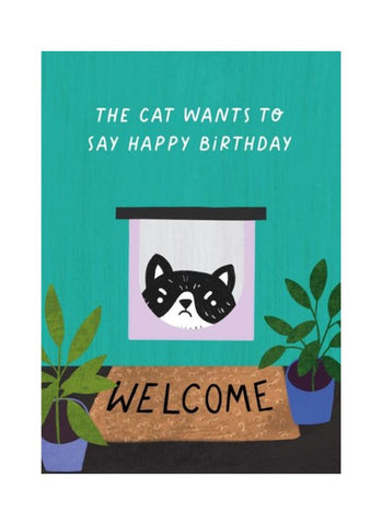 Ohh Deer Die Cut Card - The Cat Wants to Say...